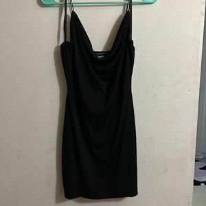 black mini dress